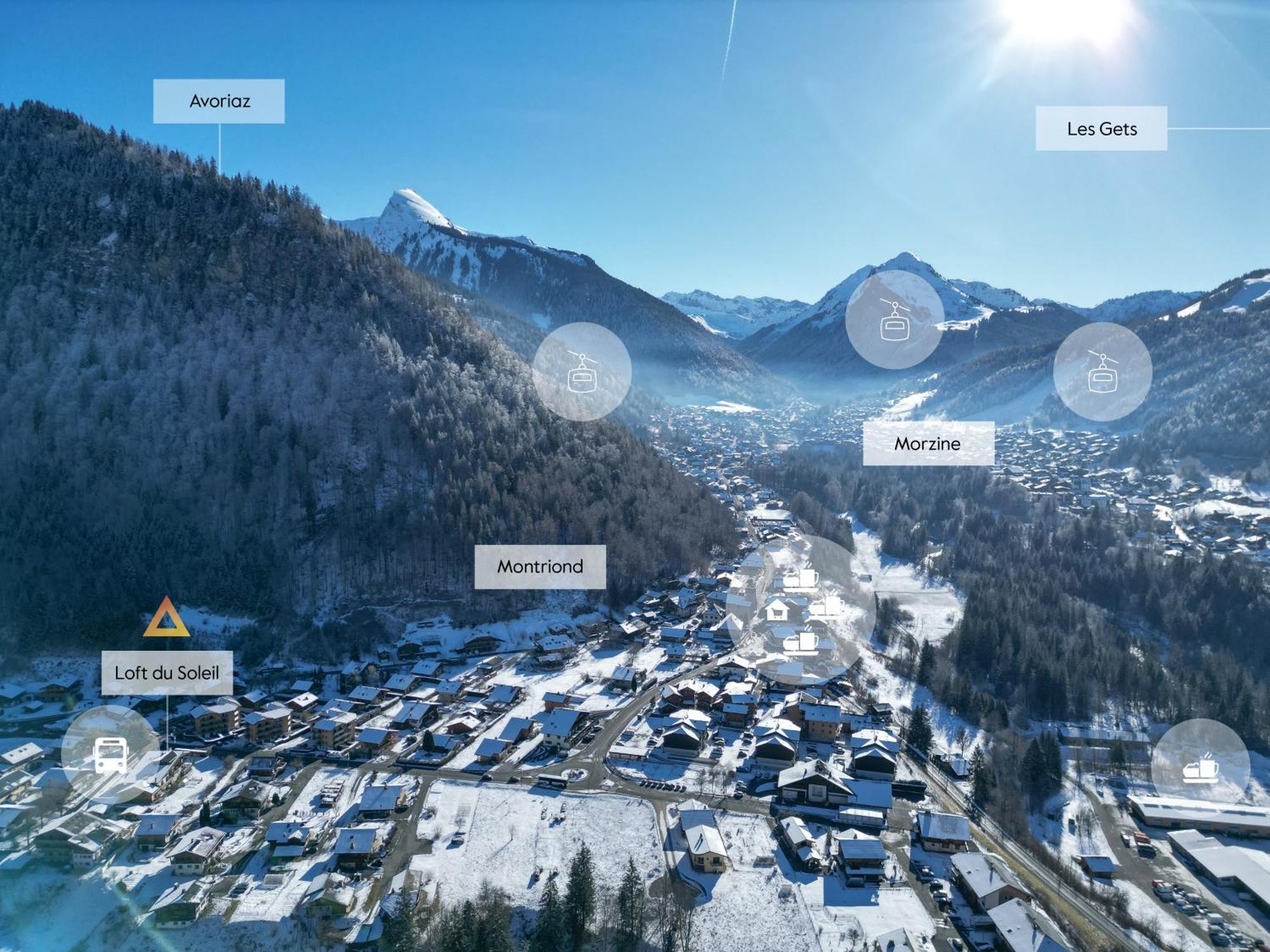 Roof Top Moutain View Direct Access Morzine Avoriaz Montriond Extérieur photo